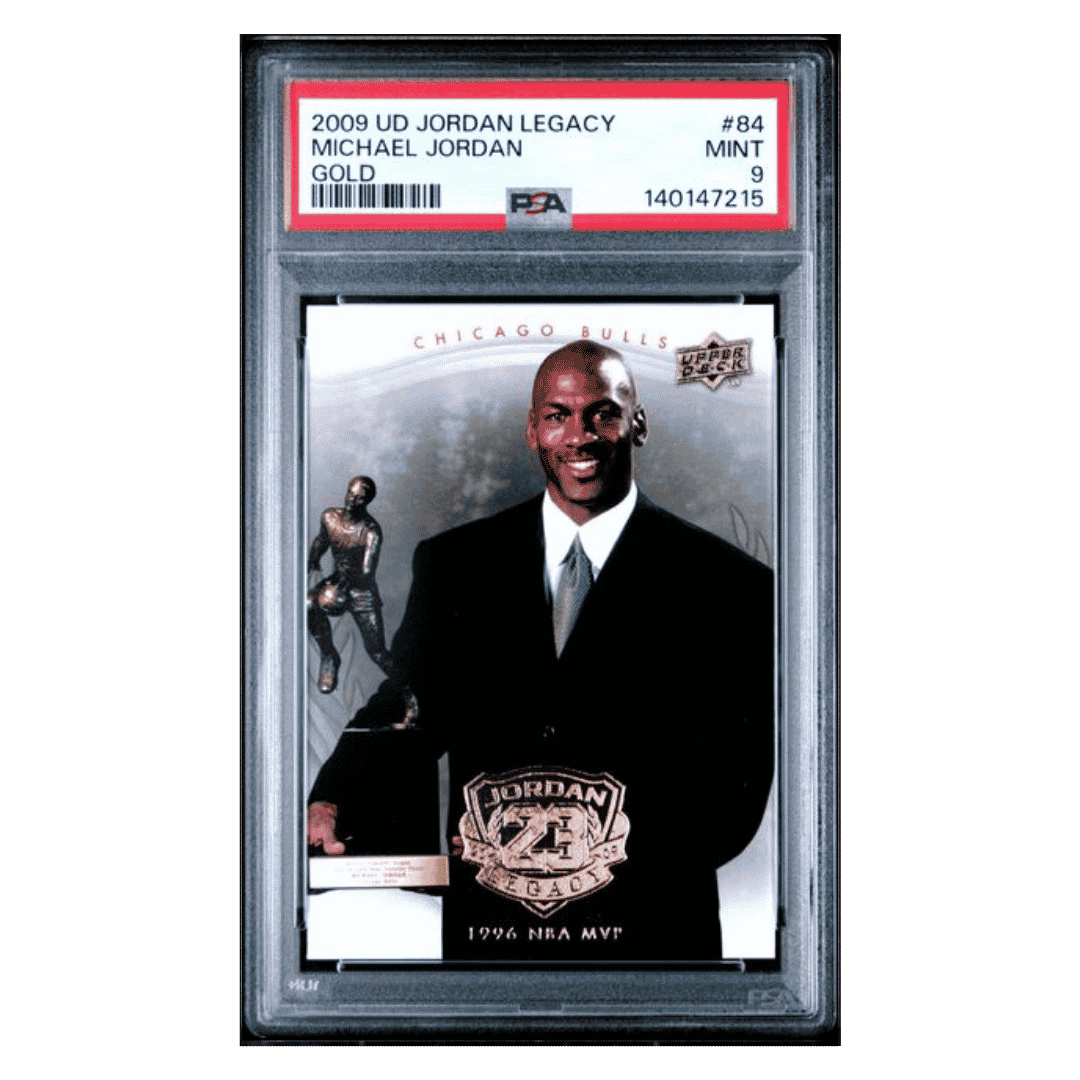 Michael Jordan PSA 9 2009 Upper Deck Jordan Legacy Gold Card #84
