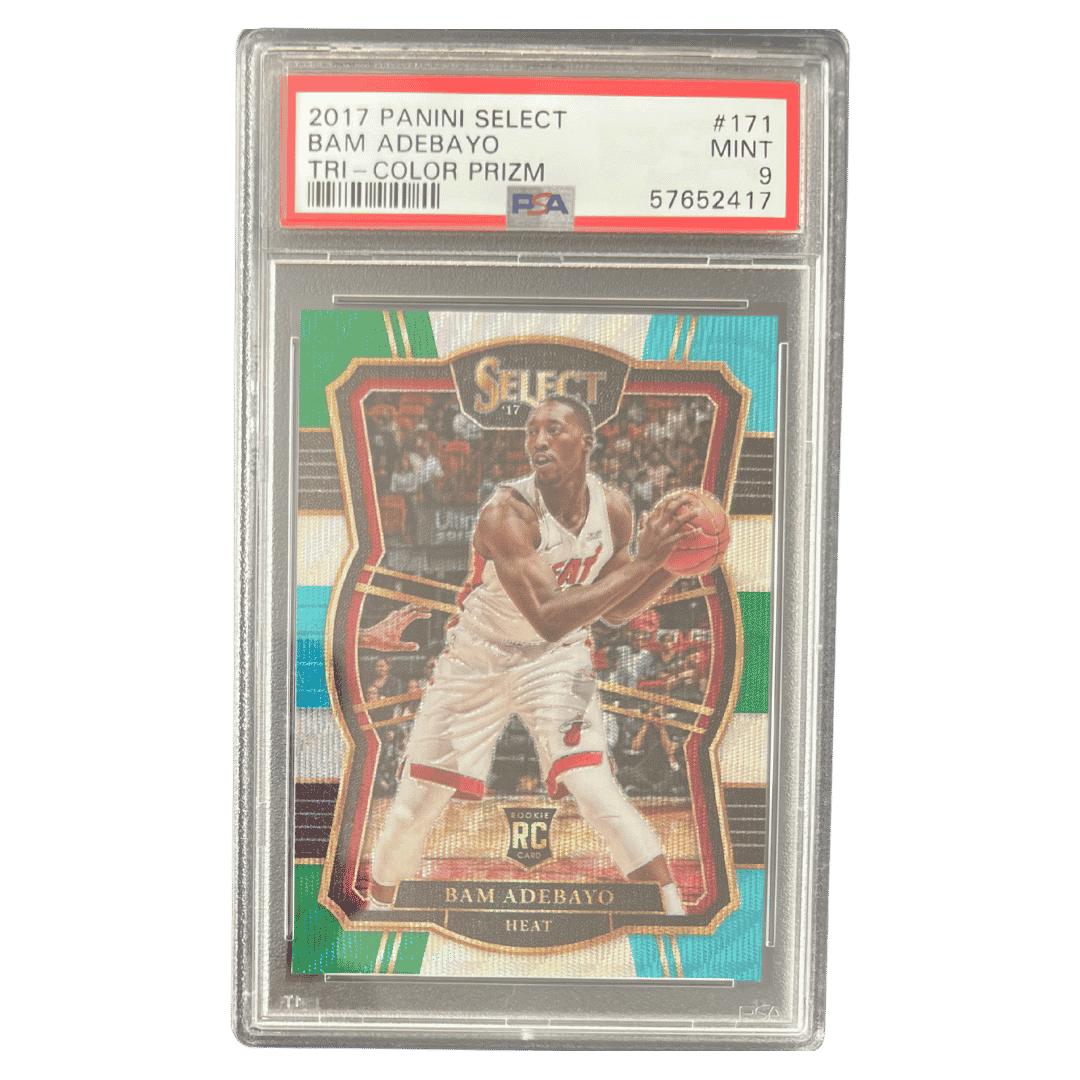 Bam Adebayo PSA 9 2017 Panini Select Tri-Color Prizm Rookie RC Card #171