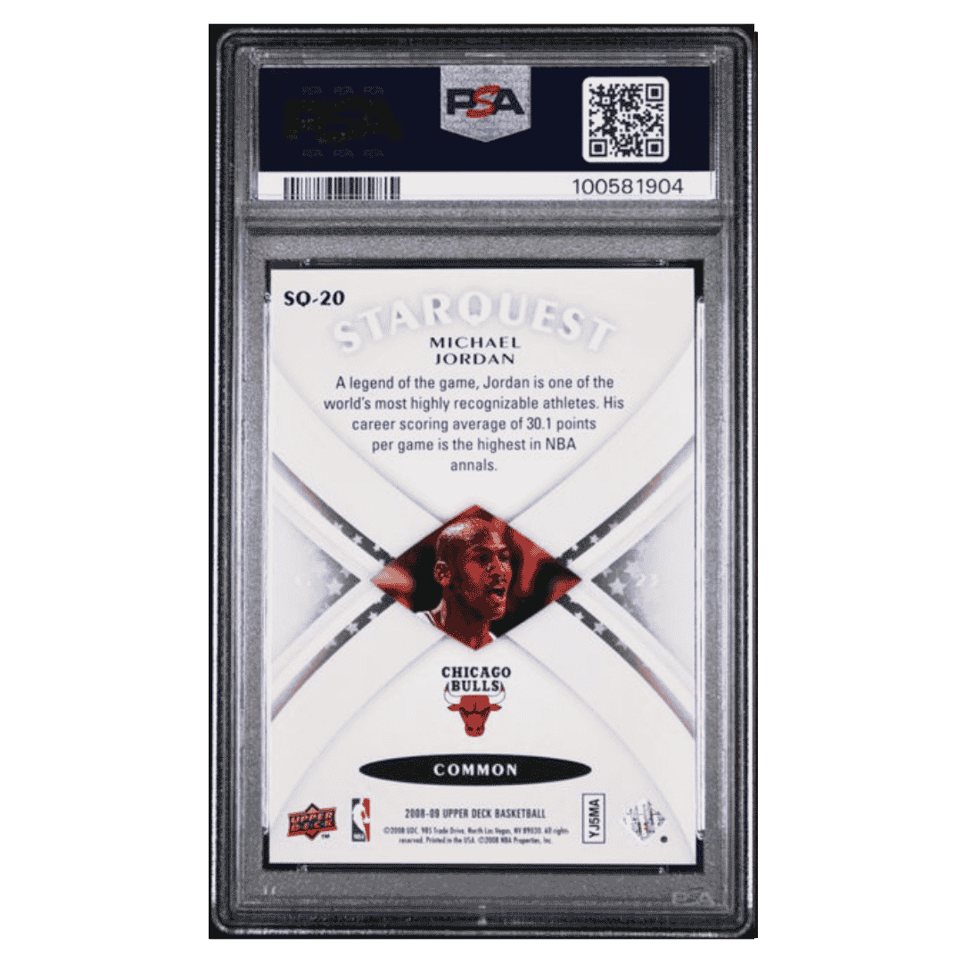Michael Jordan PSA 9 2008 Upper Deck Starquest Card #SQ-20