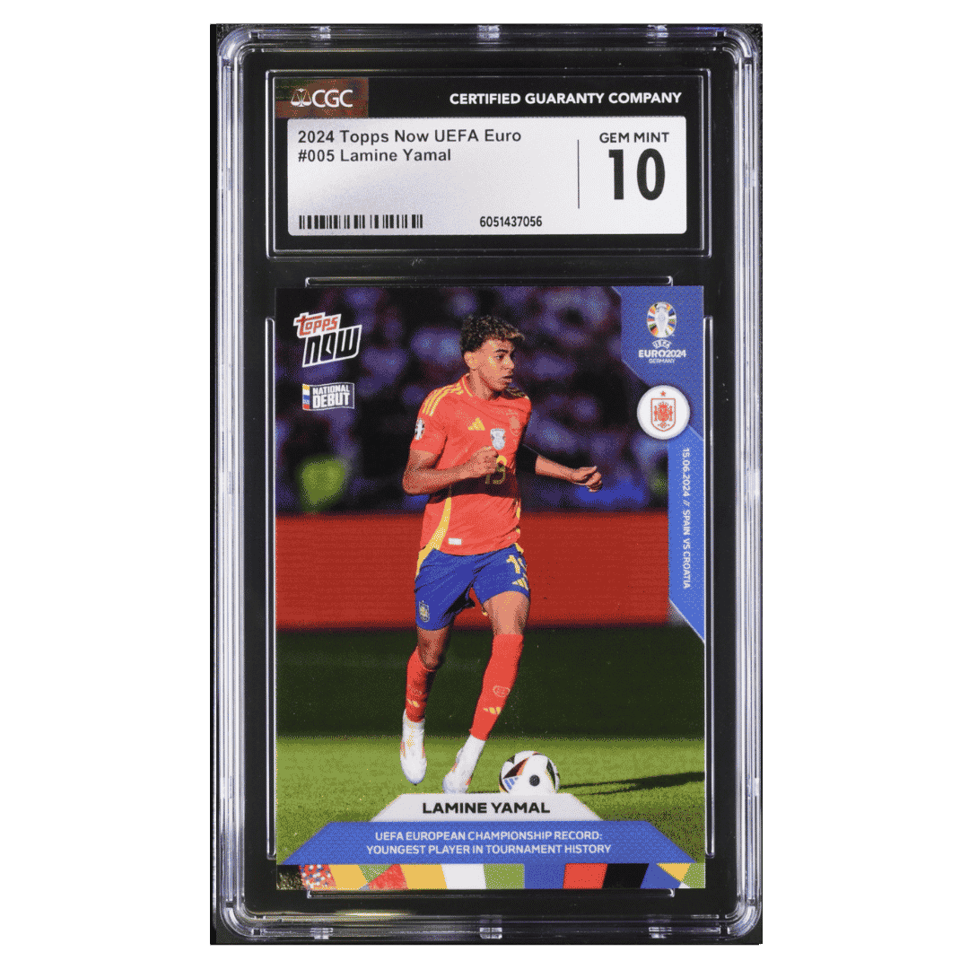 Lamine Yamal CGC 10 2024 Topps Now UEFA Euro Card #005