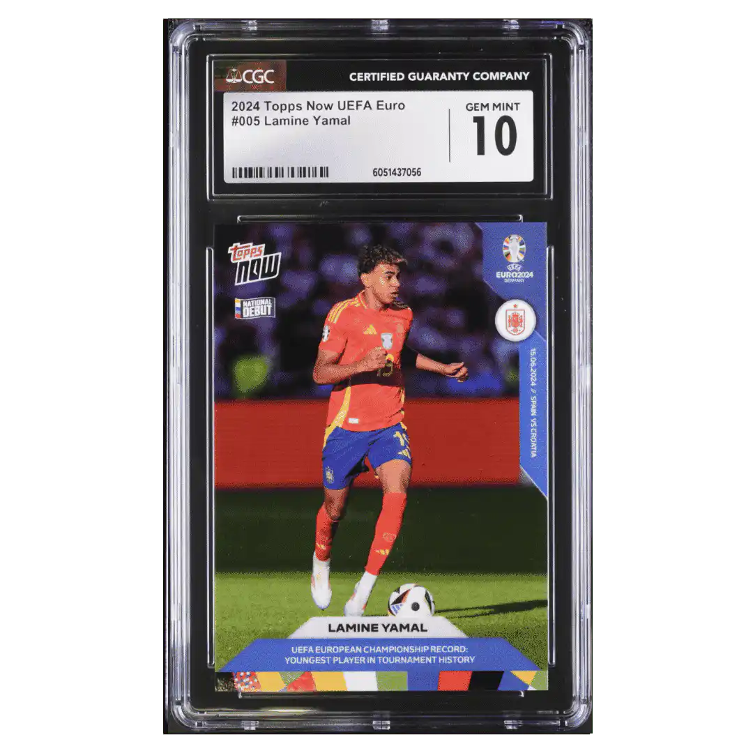 Lamine Yamal CGC 10 2024 Topps Now UEFA Euro Card #005