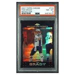 
Tom Brady PSA 8 2007 Topps Chrome Refractor Card