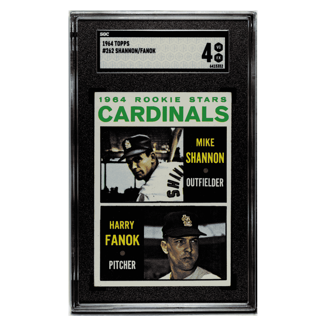 Mike Shannon/ Harry Fanok SGC 4 1964 Topps Card #262