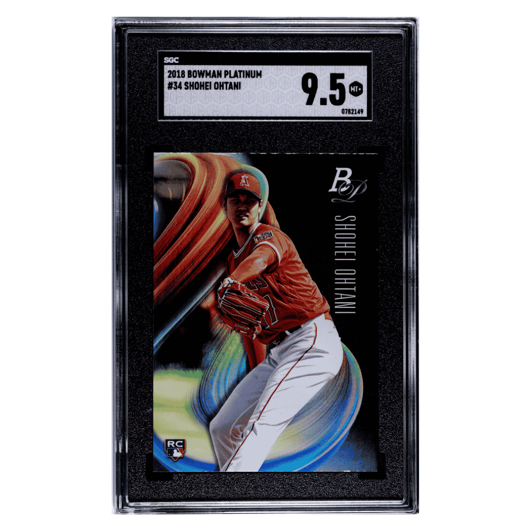 Shohei Ohtani SGC 9.5 2018 Bowman Platinum Rookie RC Card #34