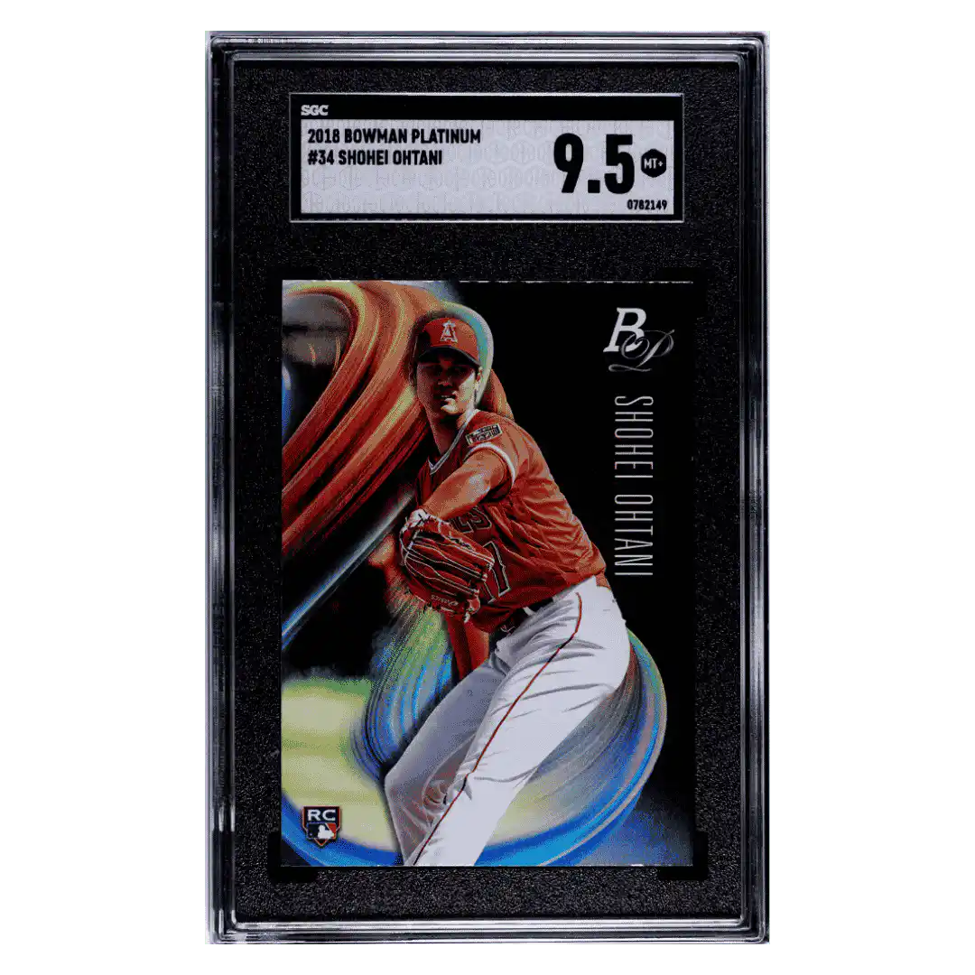 Shohei Ohtani SGC 9.5 2018 Bowman Platinum Rookie RC Card #34
