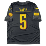 
Jayden Daniels Washington Commanders Autographed Fanatics Authentic Black Nike Alternate Limited Jersey - Fanatics COA — Front