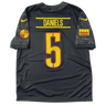 Jayden Daniels Washington Commanders Autographed Authentic Black Nike Alternate Limited Jersey - Fanatics COA