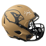 
Trey McBride Arizona Cardinals Autographed Full Size Salute to Service Replica Helmet - Beckett COA — Front