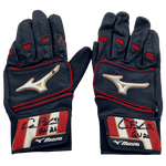 
Alec Burleson St Louis Cardinals Autographed 2026 Game Used Mizuno Batting Gloves w/ Inscription - JSA COA Navy/Red — Front