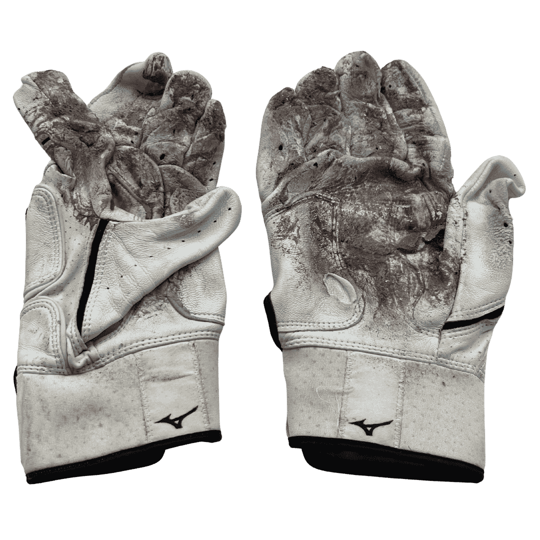 Alec Burleson St Louis Cardinals Autographed 2026 Game Used Mizuno Batting Gloves w/ Inscription - JSA COA W1