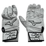 
Alec Burleson St Louis Cardinals Autographed 2026 Game Used Mizuno Batting Gloves w/ Inscription - JSA COA W2 — Front