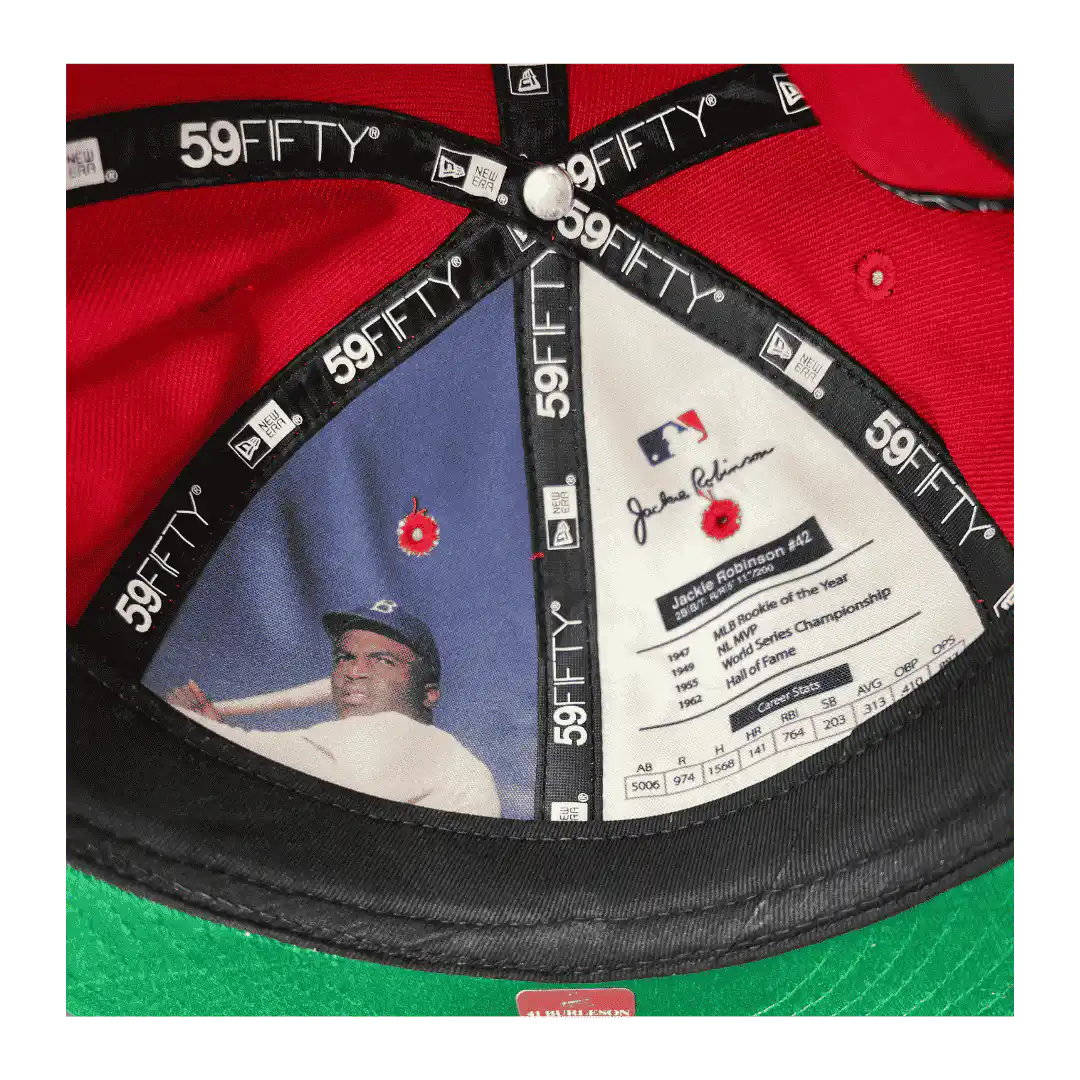 Alec Burleson St Louis Cardinals Autographed 2026 Game Used Jackie Robinson Day Hat w/ Inscription - JSA COA