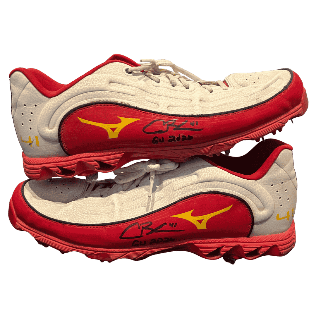 Alec Burleson St Louis Cardinals Autographed 2026 Game Used Cleats w/ Inscription - JSA COA