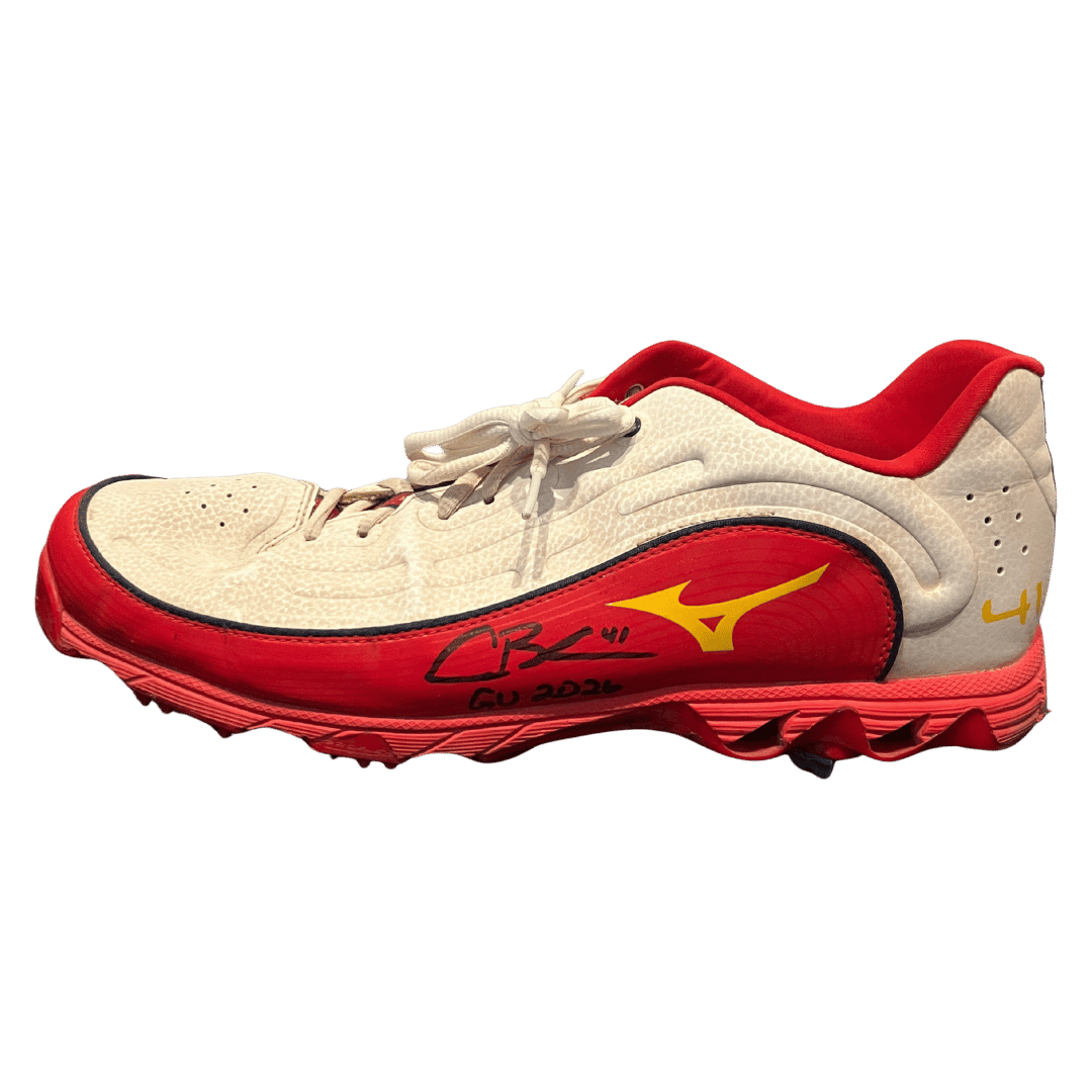 Alec Burleson St Louis Cardinals Autographed 2026 Game Used Cleats w/ Inscription - JSA COA