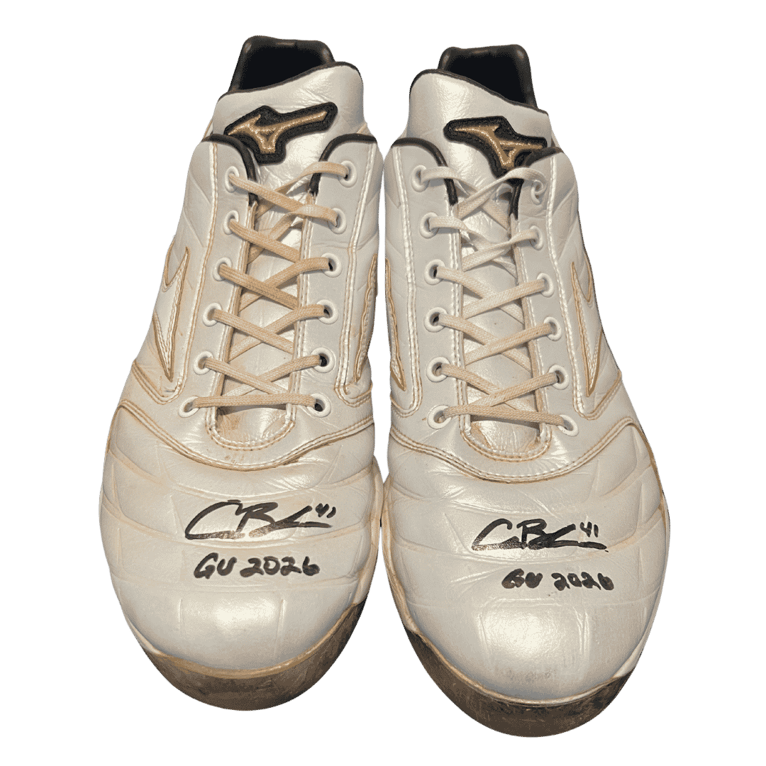 Alec Burleson St Louis Cardinals Autographed 2026 Game Used Cleats w/ Inscription - JSA COA