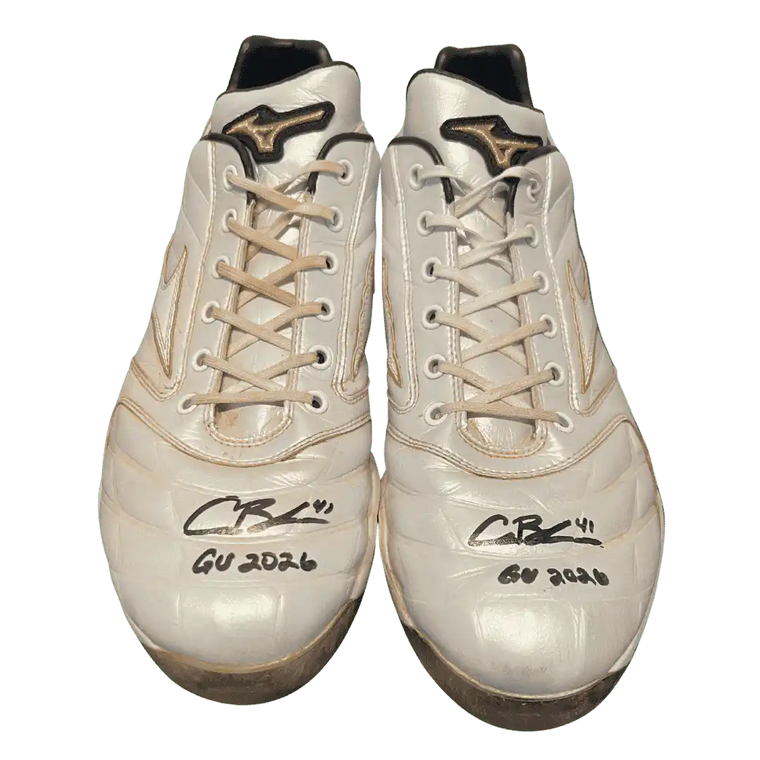 Alec Burleson St Louis Cardinals Autographed 2026 Game Used Cleats w/ Inscription - JSA COA