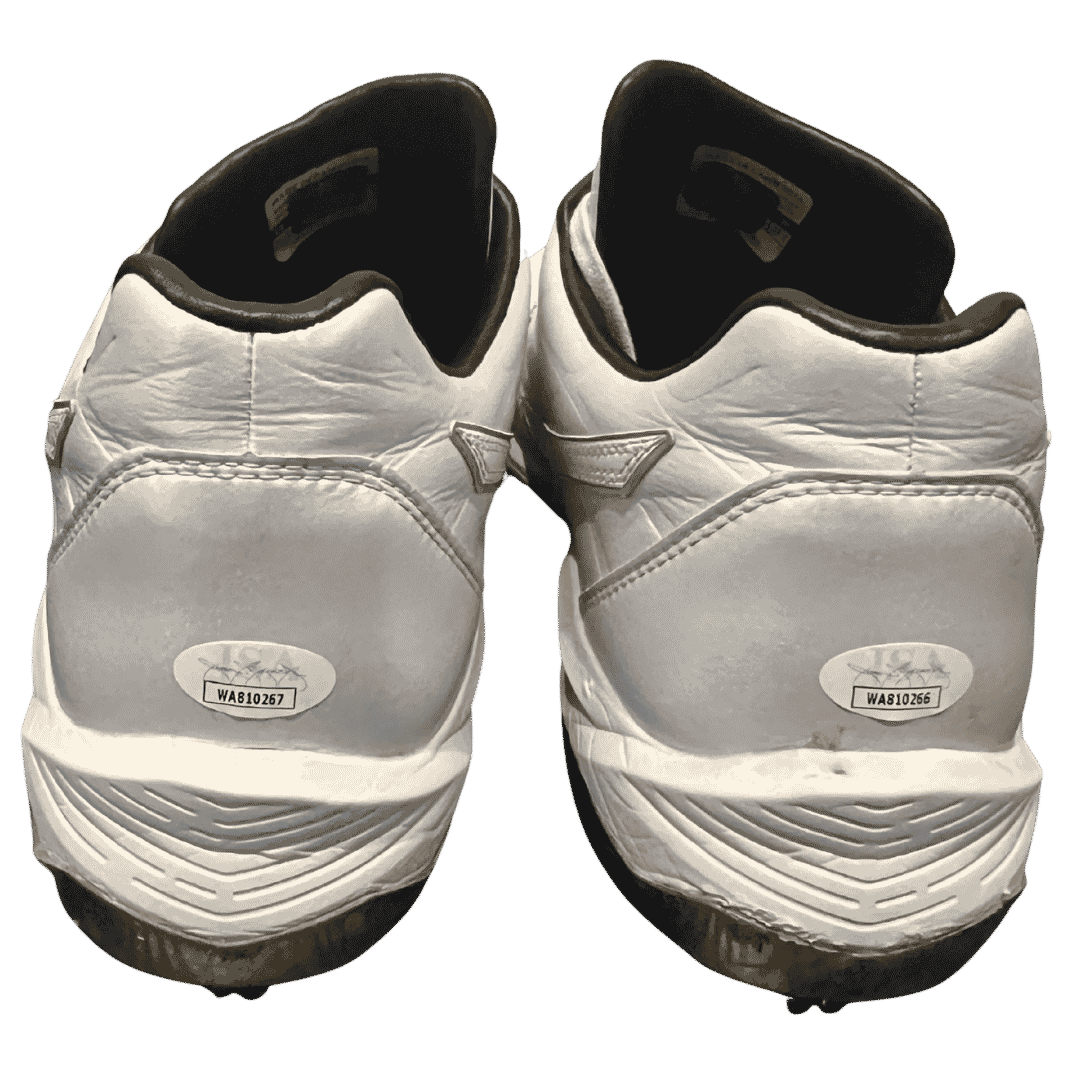 Alec Burleson St Louis Cardinals Autographed 2026 Game Used Cleats w/ Inscription - JSA COA