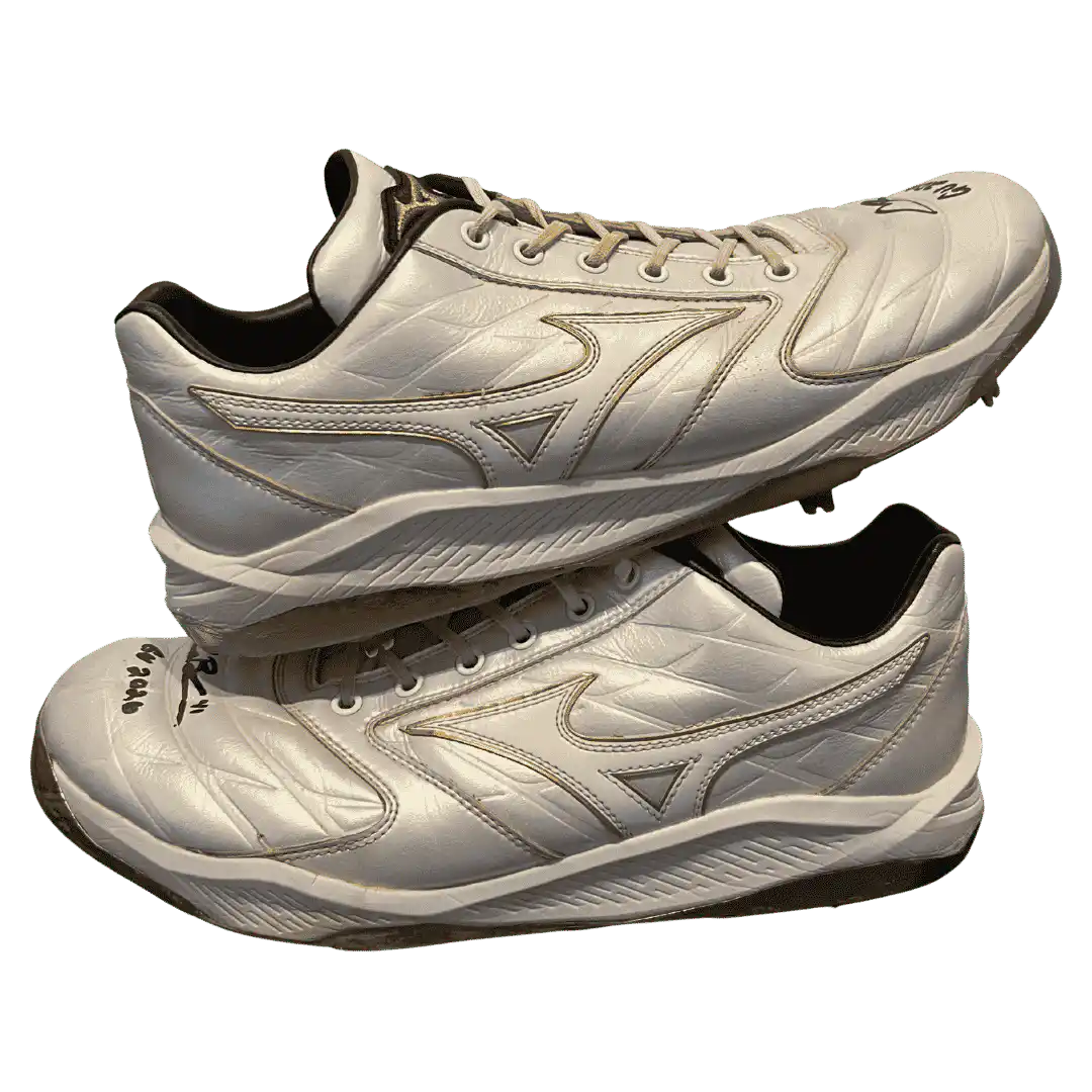 Alec Burleson St Louis Cardinals Autographed 2026 Game Used Cleats w/ Inscription - JSA COA
