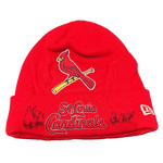 
Alec Burleson St Louis Cardinals Autographed 2026 Game Worn Beanie w/ Inscription - JSA COA — Front