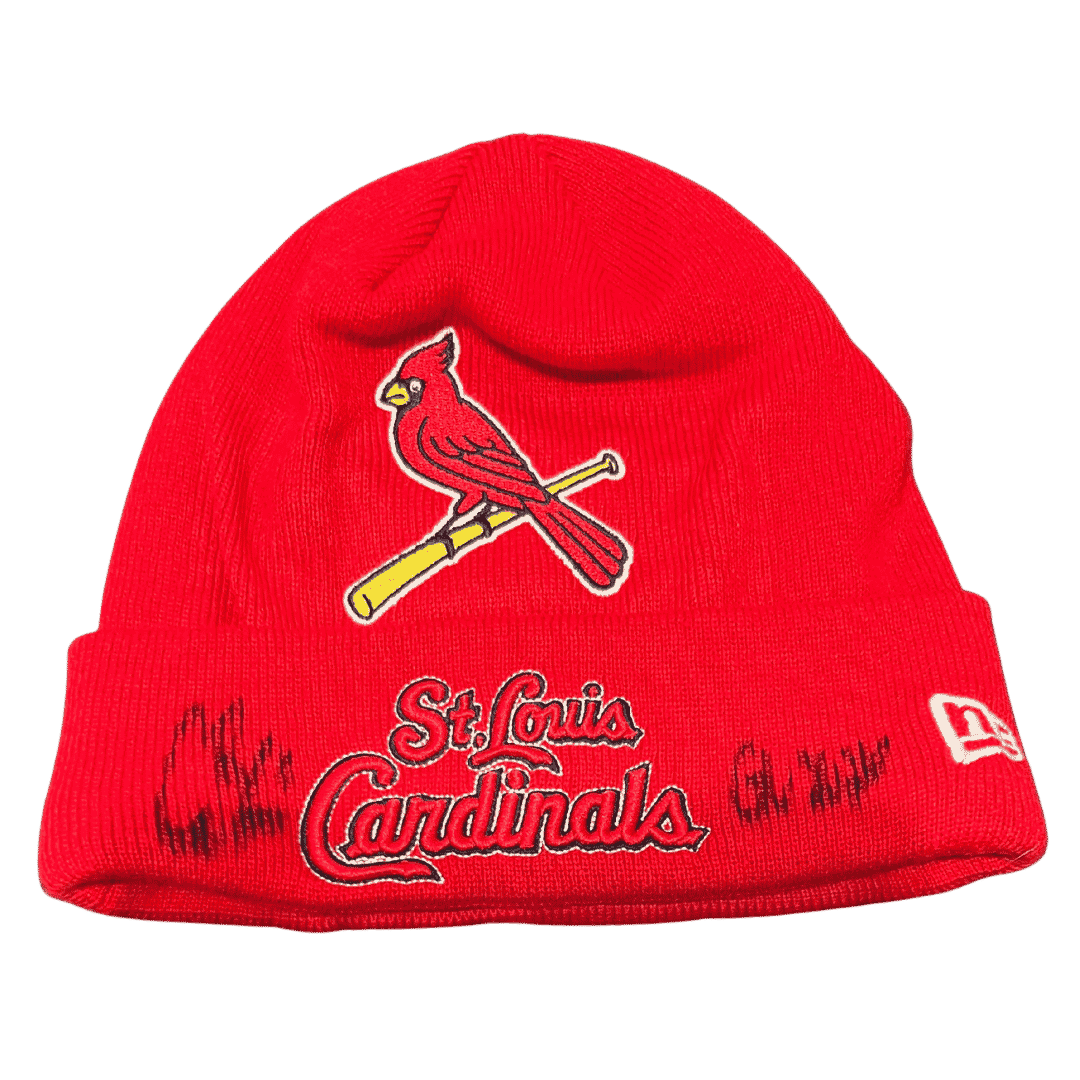 Alec Burleson St Louis Cardinals Autographed 2026 Game Worn Beanie w/ Inscription - JSA COA