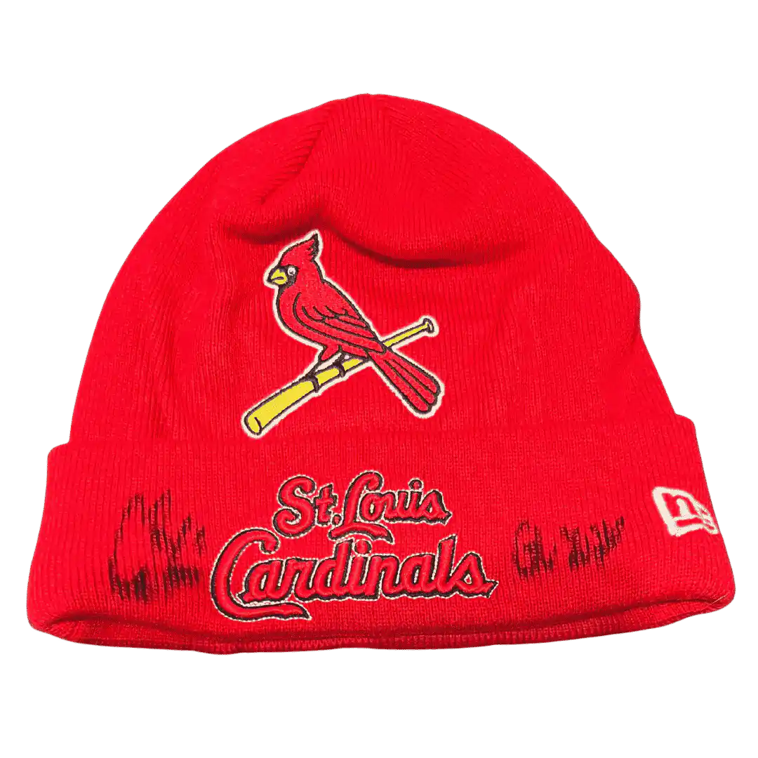 Alec Burleson St Louis Cardinals Autographed 2026 Game Worn Beanie w/ Inscription - JSA COA
