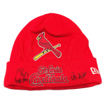 
Alec Burleson St Louis Cardinals Autographed 2026 Game Worn Beanie w/ Inscription - JSA COA — Front