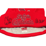 
Alec Burleson St Louis Cardinals Autographed 2026 Game Worn Beanie w/ Inscription - JSA COA — Label