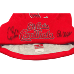 
Alec Burleson St Louis Cardinals Autographed 2026 Game Worn Beanie w/ Inscription - JSA COA — Label