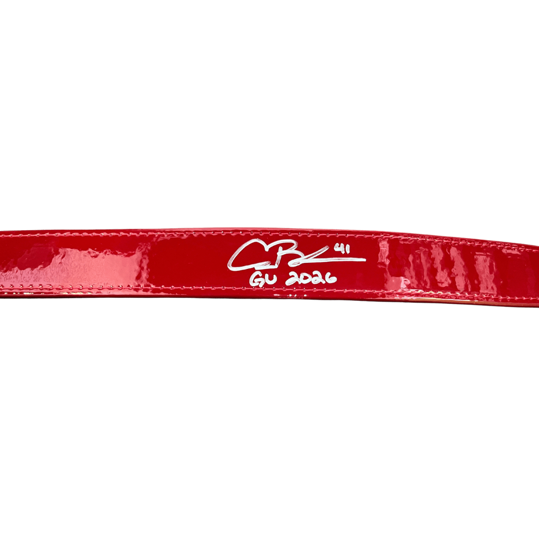 Alec Burleson St Louis Cardinals Autographed 2026 Game Worn Belt w/ Inscription - JSA COA
