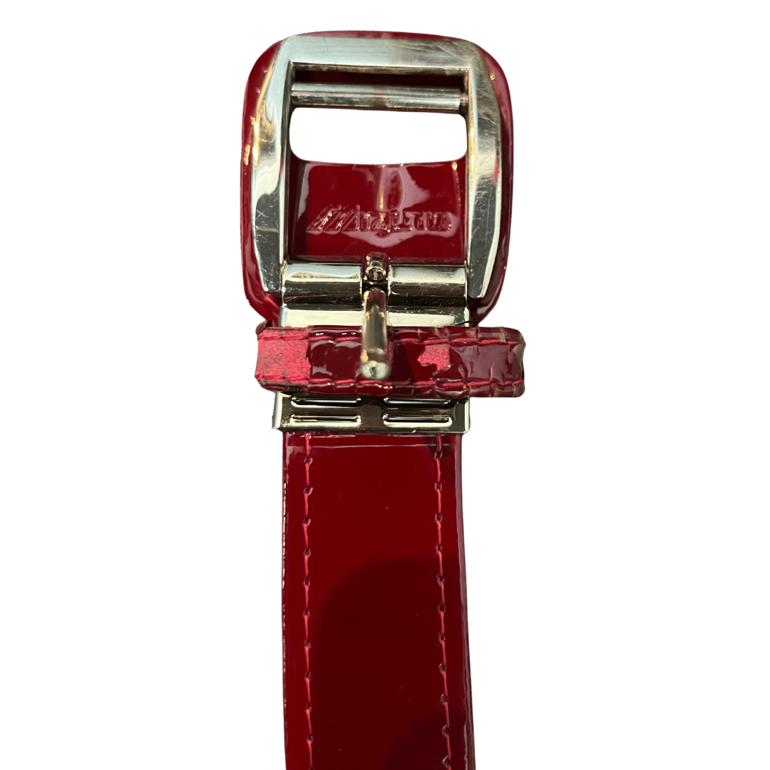 Alec Burleson St Louis Cardinals Autographed 2026 Game Worn Belt w/ Inscription - JSA COA
