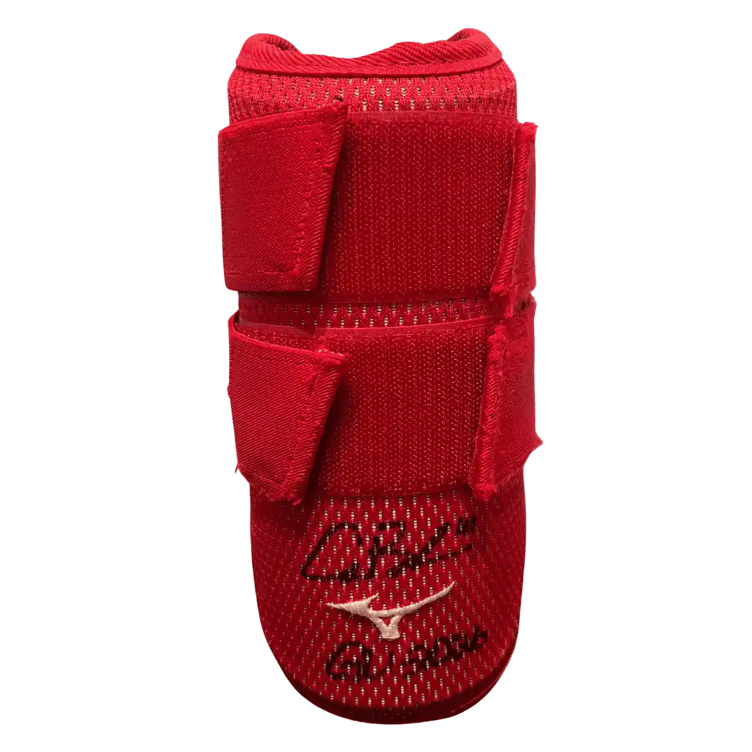 Alec Burleson St Louis Cardinals Autographed 2026 Game Used Elbow Guard w/ Inscription - JSA COA