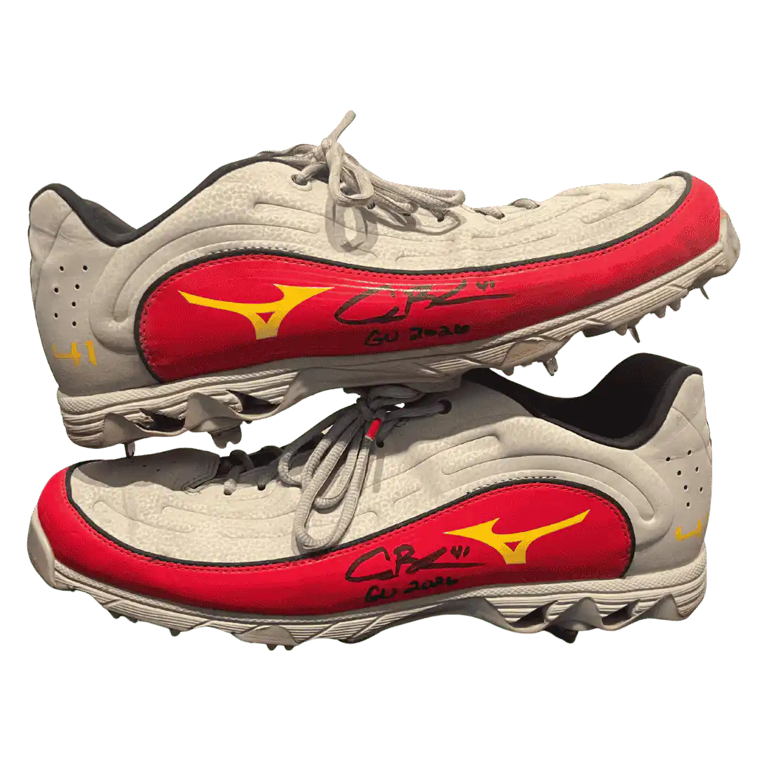 Alec Burleson St Louis Cardinals Autographed 2026 Game Used Cleats w/ Inscription - JSA COA