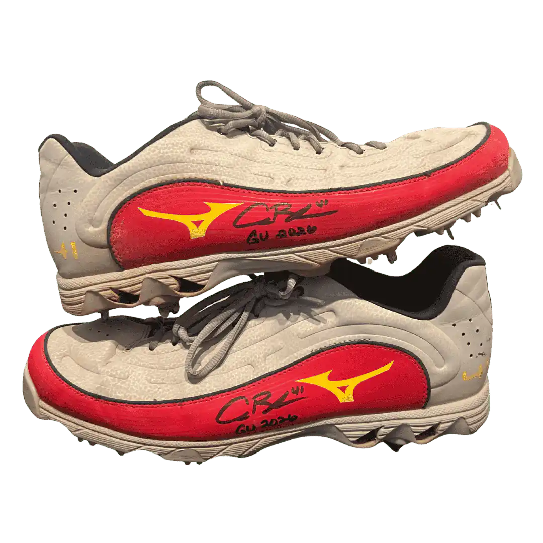 Alec Burleson St Louis Cardinals Autographed 2026 Game Used Cleats w/ Inscription - JSA COA