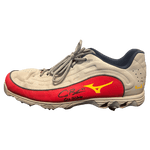 
Alec Burleson St Louis Cardinals Autographed 2026 Game Used Cleats w/ Inscription - JSA COA — Back