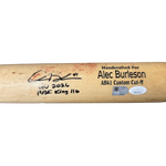 
Alec Burleson St Louis Cardinals Autographed 2026 Game Used Bat w/ Inscriptions - JSA & MLB COA — Back