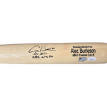 
Alec Burleson St Louis Cardinals Autographed 2026 Game Used Bat w/ Inscriptions - JSA & MLB COA — Back