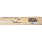 
Alec Burleson St Louis Cardinals Autographed 2026 Game Used Bat w/ Inscriptions - JSA & MLB COA — Back