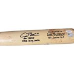 
Alec Burleson St Louis Cardinals Autographed 2026 Game Used Bat w/ Inscriptions - JSA & MLB COA — Back