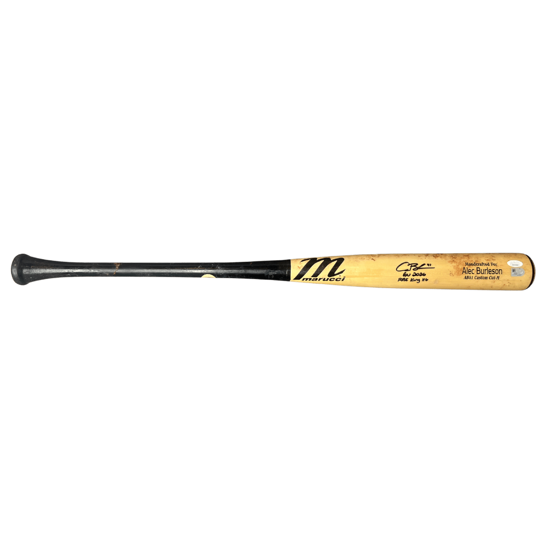 Alec Burleson St Louis Cardinals Autographed 2026 Game Used Bat w/ Inscriptions - JSA & MLB COA