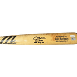 
Alec Burleson St Louis Cardinals Autographed 2026 Game Used Bat w/ Inscriptions - JSA & MLB COA — Back