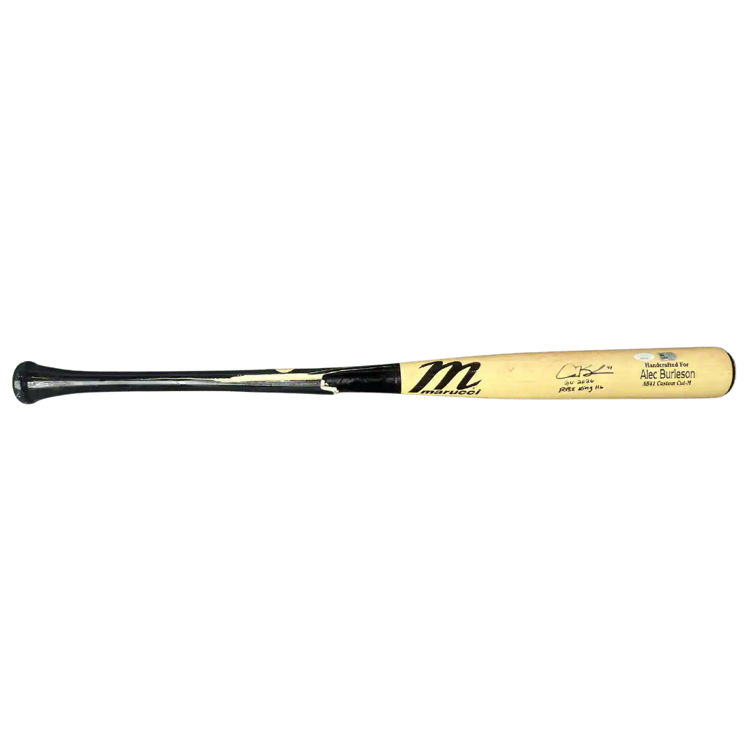 Alec Burleson St Louis Cardinals Autographed 2026 Game Used Bat w/ Inscriptions - JSA & MLB COA