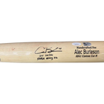 
Alec Burleson St Louis Cardinals Autographed 2026 Game Used Bat w/ Inscriptions - JSA & MLB COA — Back