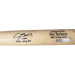 
Alec Burleson St Louis Cardinals Autographed 2026 Game Used Bat w/ Inscriptions - JSA & MLB COA — Back