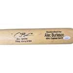 
Alec Burleson St Louis Cardinals Autographed 2026 Game Used Bat w/ Inscriptions - JSA COA — Back