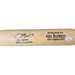 
Alec Burleson St Louis Cardinals Autographed 2026 Game Used Bat w/ Inscriptions - JSA COA — Back