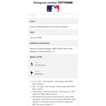 
Alec Burleson St Louis Cardinals Autographed 2026 Game Used Bat w/ Inscriptions - JSA & MLB COA — Image 4