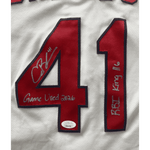 
Alec Burleson St Louis Cardinals Autographed 2026 Game Used Home Jersey w/ Inscriptions - JSA COA — Label