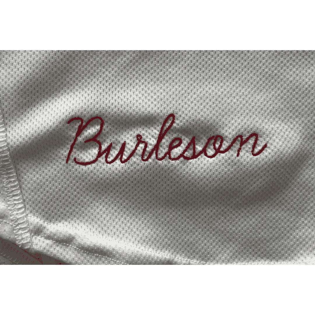 Alec Burleson St Louis Cardinals Autographed 2026 Game Used Home Jersey w/ Inscriptions - JSA COA