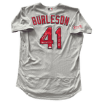 
Alec Burleson St Louis Cardinals Autographed 2026 Game Used Away Jersey w/ Inscriptions - JSA COA — Front