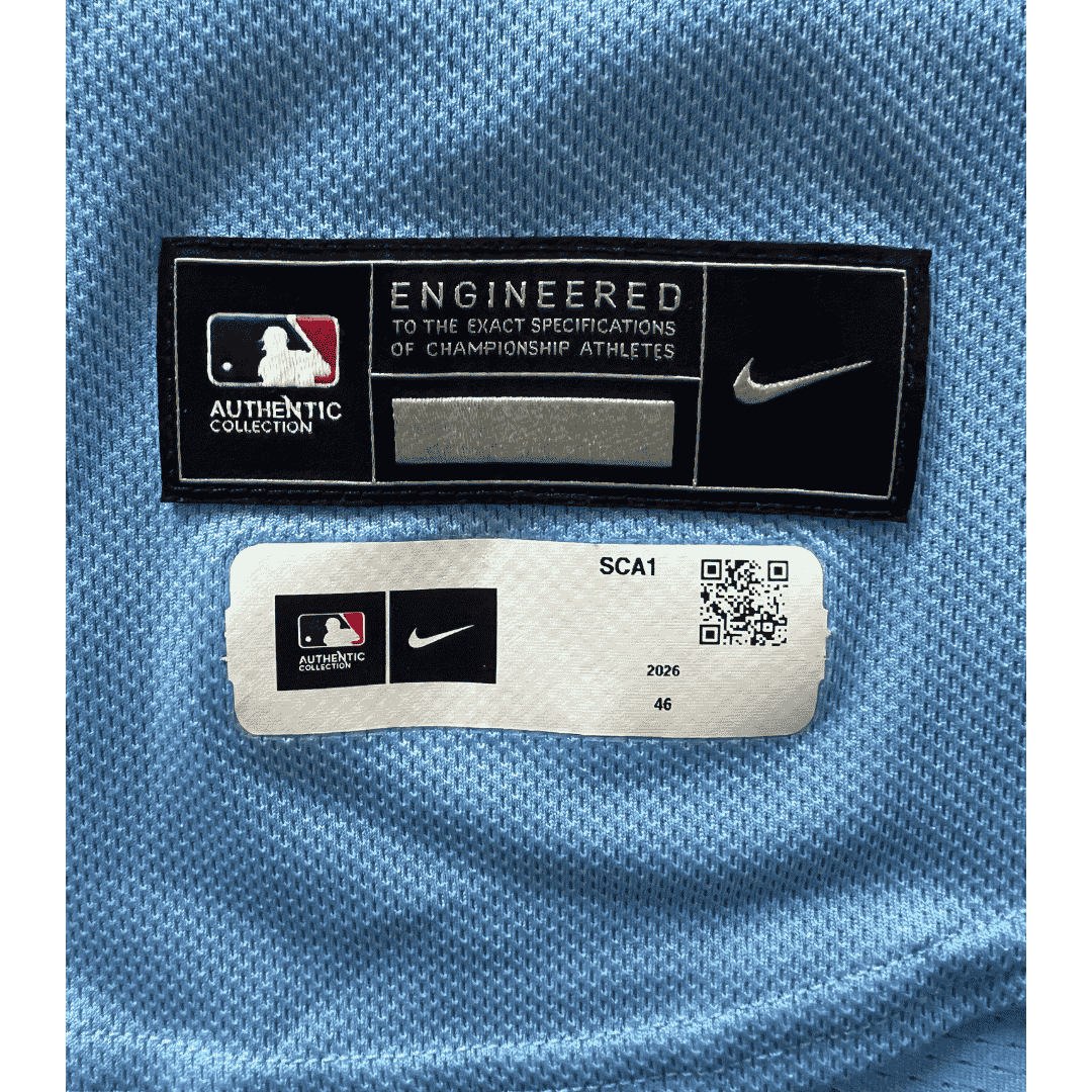 Alec Burleson St Louis Cardinals Autographed 2026 Game Used Alternate Blue Jersey w/ Inscriptions - JSA COA
